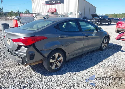 2013 Hyundai Elantra Gls z USA, uszkodzony, nr VIN 5NPDH4AE9DH368391
